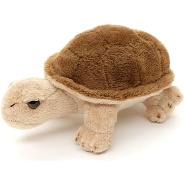 Uni-Toys Landschildkröte Plushie, Plüsch-Schildkröte 14 cm aus hochwertigem Plüsch, 100% recyceltes Füllmaterial, naturgetreues Design – Bild 3