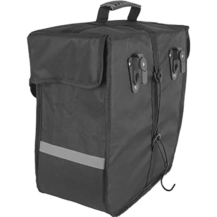 M-Wave Gepäckträgertasche Amsterdam Single, schwarz, 18 l – Bild 2