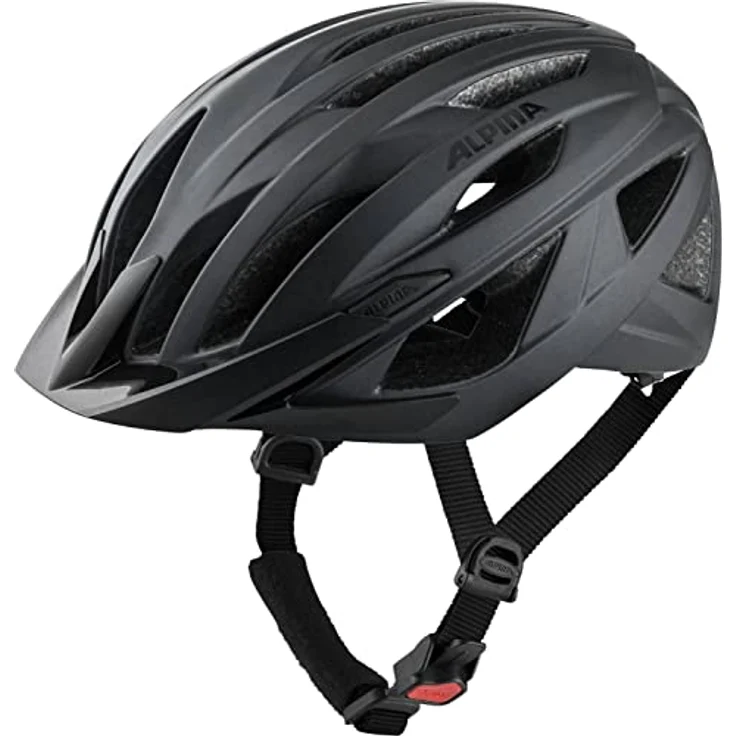 ALPINA PARANA - Leichter, Individuell Anpassbarer Touren Fahrradhelm Mit Fliegennetz Für Erwachsene, black matt, 58-63 cm – Bild 1