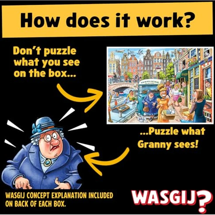 Jumbo Wasgij Original 45 Moving Day 1000 Teile Puzzle für Erwachsene - Bunt, Herausfordernd & Brainteasing - 100% recycelter Karton Jumbo – Bild 4