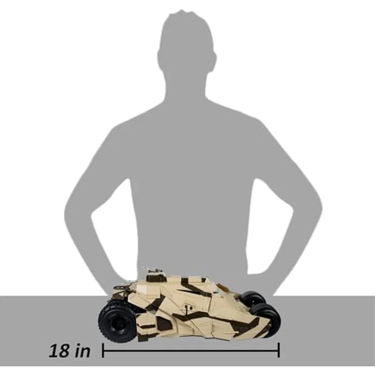 McFarlane Toys Multiverse Fahrzeug Tumbler Camouflage (The Dark Knight Rises), 45 cm, detailliertes Sammlermodell mit rollenden Rädern und Sammlerkarte – Bild 11