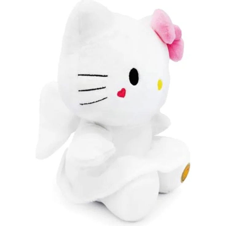 Joy Toy Hello Kitty Engel Plüsch, 24 cm, mit Engelsflügeln, Weiß/Pink, in Kartontäschchen – Bild 3
