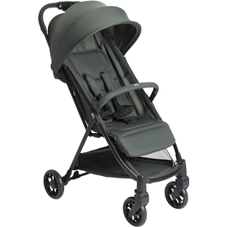 Chicco Urbino Kinderwagen, Zusammenklappbarer Buggy für 0-4 Jahre, Leicht und Transportabel, Verstellbare Fußstütze, Verdeck, Blau