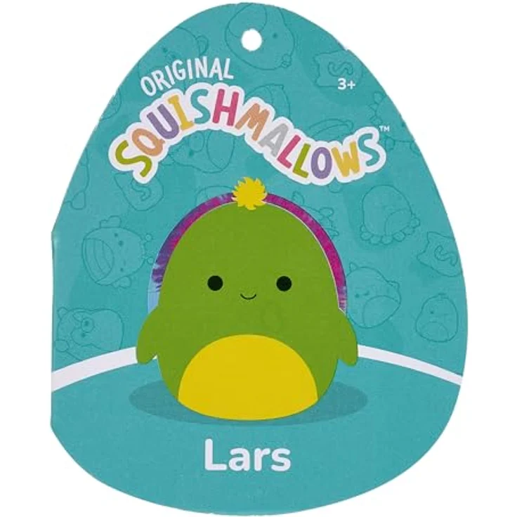 Squishmallows SQCR05416 - Lars die neongrüne Schildkröte 30 cm, offizielles Jazwares Plüsch, superweiches Kuscheltier – Bild 5