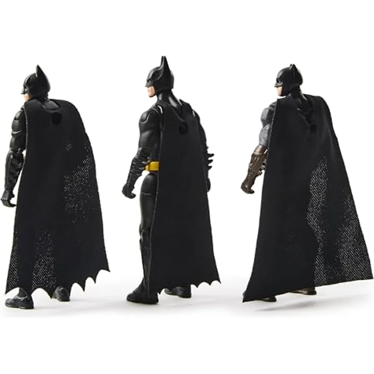 DC Comics Ultimate Batman Set, 3 Batman Figuren (10cm) aus Batman Returns, The Dark Knight und Batman v. Superman, 11 Gelenkpunkte, ab 3 Jahren – Bild 5