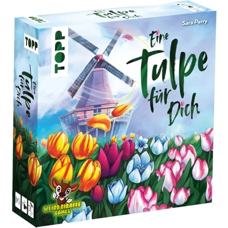 TOPP Eine Tulpe für Dich - Kartenspiel für 2-6 Personen, ab 8 Jahren, 110 Karten und 6 Spielfiguren, Spielzeit 20 Minuten – Bild 1