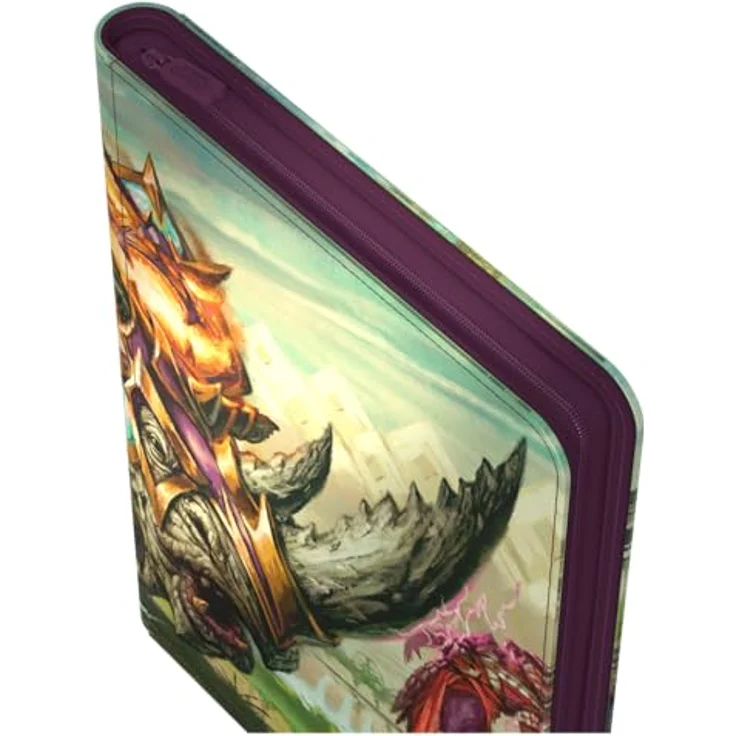 Ultimate Guard Zipfolio 360 Xenoskin, Sammelmappe für Magic: The Gathering "Tarkir: Dragonstorm" - Skirmish Rhino, säure- und PVC-freie Taschen, robustes Xenoskin-Material mit Reißverschluss, seitliches Laden für Doppelhüllen – Bild 5