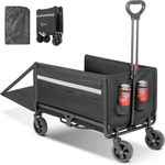 Modante Bollerwagen, Schwarz, Metall und Textil, 71x48x93 cm, Baby on Tour