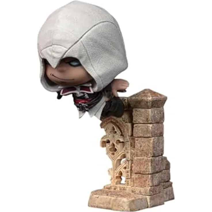Pure Arts Assassin's Creed Qlectors PVC Statue Ezio Leap of Faith, 15 cm detailgetreu, in Sammlerbox