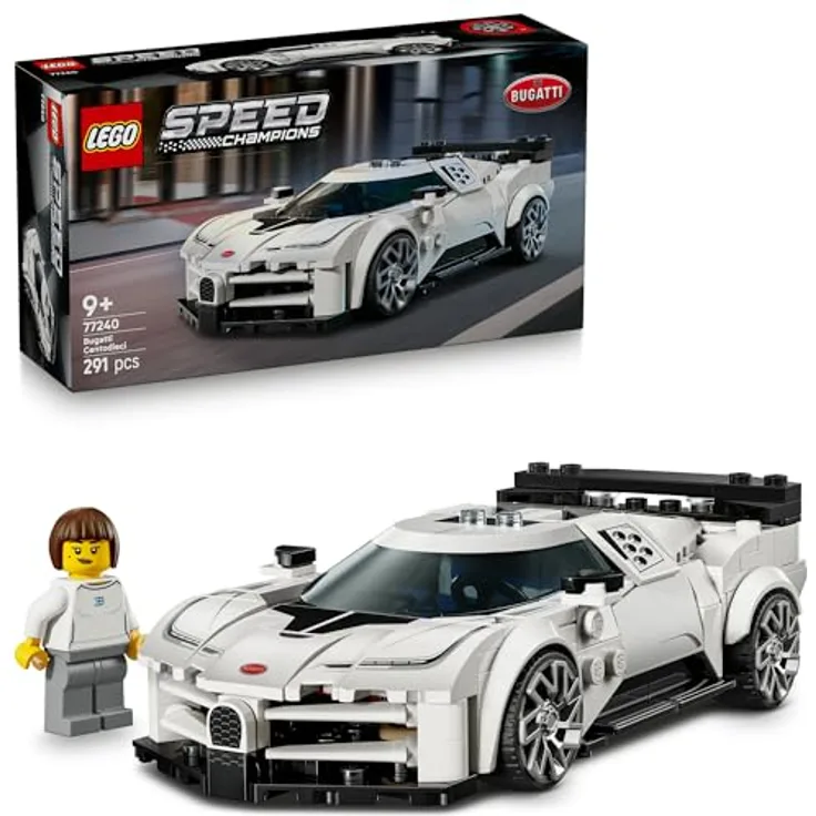 LEGO Speed Champions 77240 Bugatti Centodieci, 291-teiliges Modell mit authentischen Details, für Kinder ab 9 Jahren