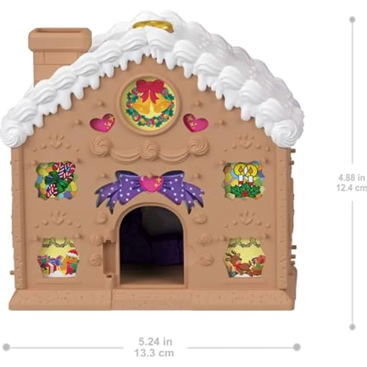 Polly Pocket Spielzeug-Adventskalender, Lebkuchenhaus mit 24 Überraschungsgeschenken und Minipuppe, für Kinder ab 4 Jahren – Bild 3