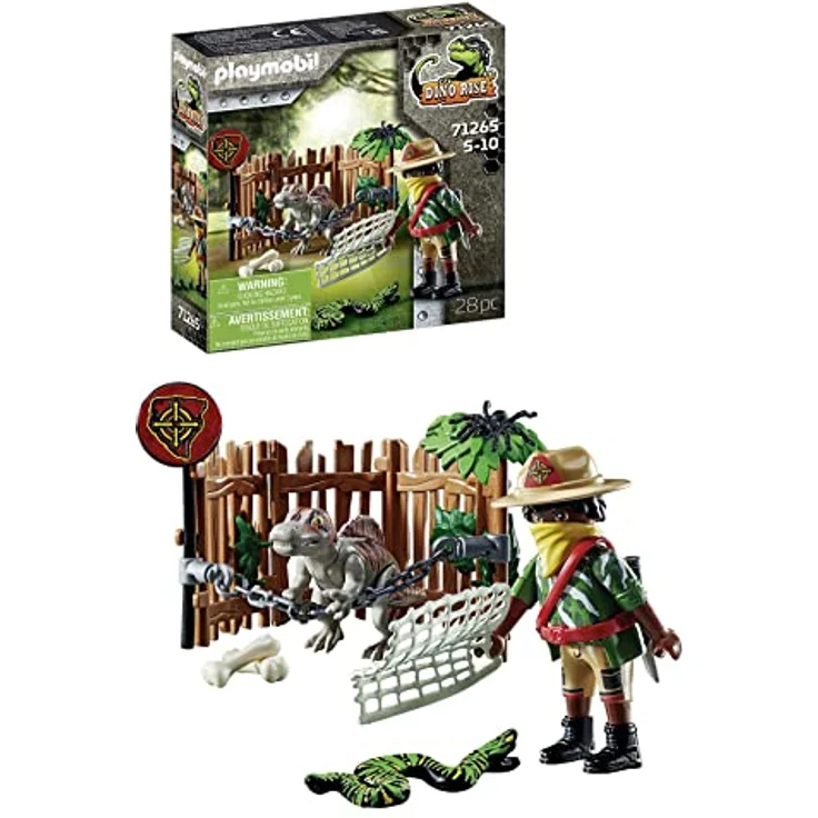 PLAYMOBIL Dino Rise 71265 Spinosaurus-Baby, Dinosaurier im Käfig, Spielzeug für Kinder ab 5 Jahren – Bild 1