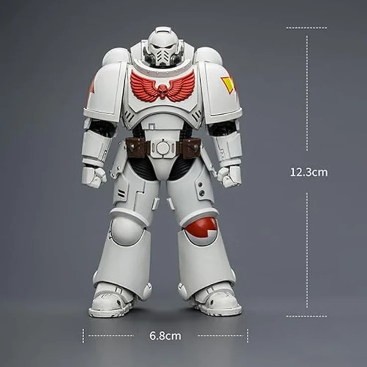 Joy Toy Warhammer White Scars Intercessor Figur, 12 cm, beweglich mit Bolzengewehr und Kettenschwert – Bild 8