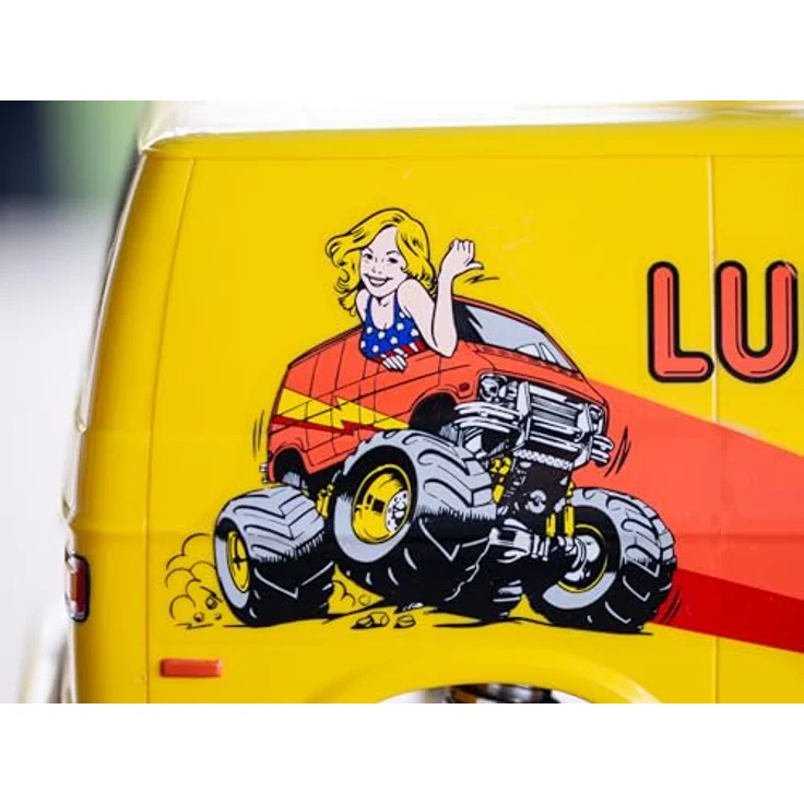 TAMIYA 1:12 RC Lunch Box Wiederauflage, Wheelie-Monster Cooler, US-Vanoptik, Vintage Modell, blau – Bild 8