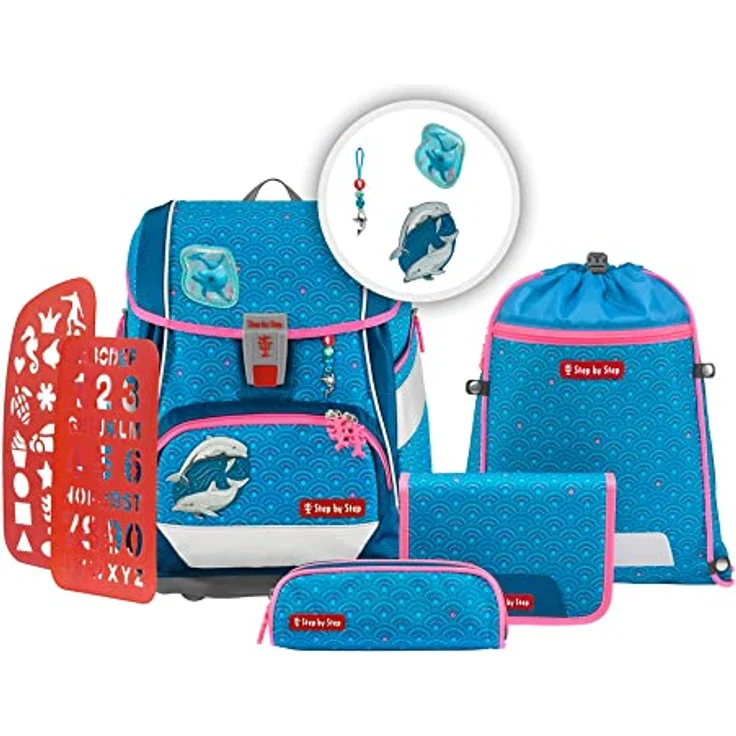 Step by Step 2in1 Plus Schulrucksack-Set 6tlg. Dolphin Pippa – Bild 2