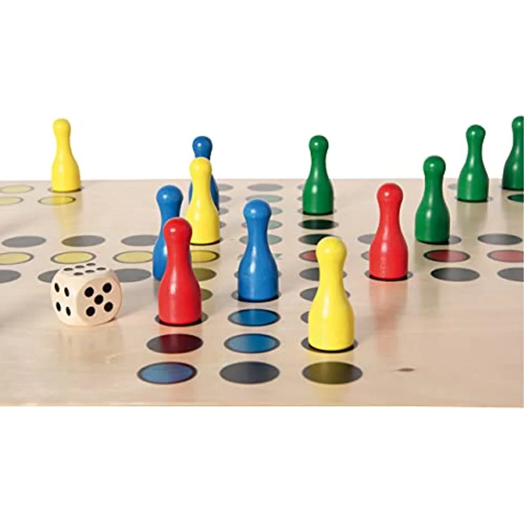 Bartl 106616 Brettspiel Ludo groß aus Holz XXL Format 50cm x 50cm – Bild 2