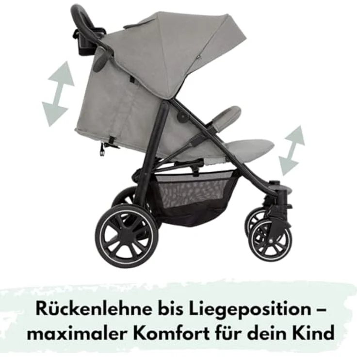 Graco Buggy Eezefold DLX, Sportwagen mit Einhand-Faltmechanismus, Becherhalter und Mobilitätsgarantie - Lunar – Bild 3