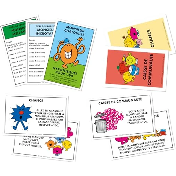 Winning Moves Monopoly Monsieur Madame, Gesellschaftsspiel in französischer Version für 2 bis 6 Spieler, mit ikonischen Charakteren aus der Kindheit – Bild 5