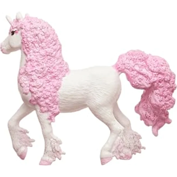 Schleich Blüten Einhorn Stute (70831), bezauberndes Einhorn mit blütenverzierter Mähne und weißem Fell, bayala 14 x 4,5 x 11,9 cm – Bild 6