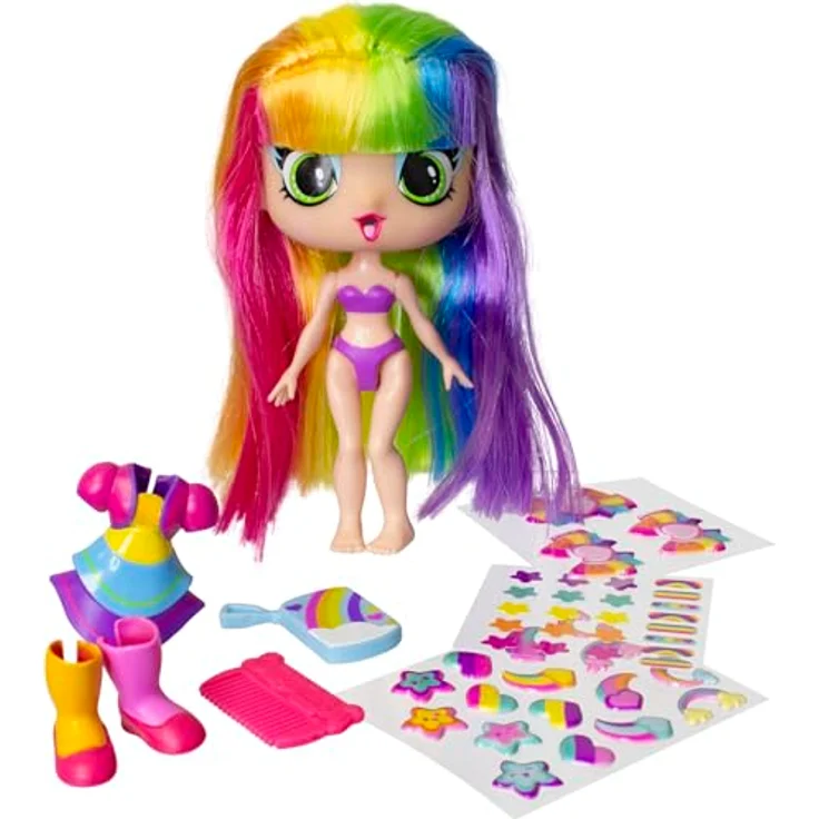 Lansay Decora Girlz Modepuppe zum Anpassen, kreative Spielpuppe in rosa bunt für Kinder ab 4 Jahren – Bild 2