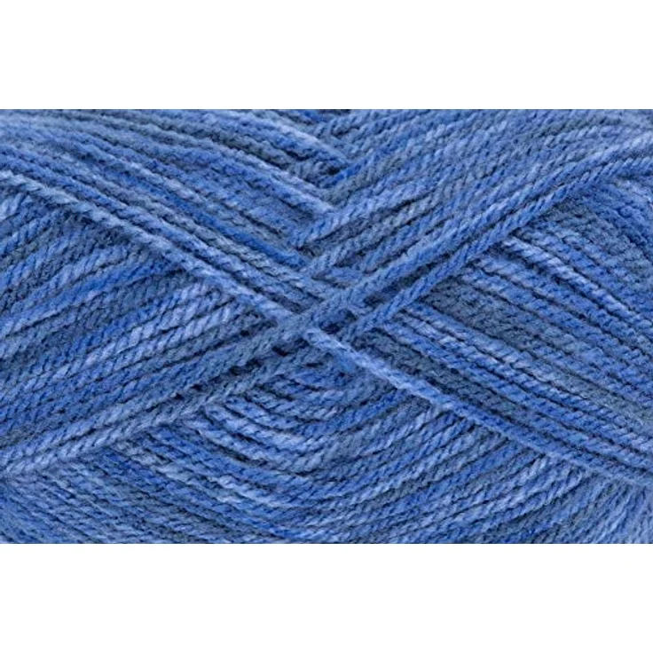 Gründl 4747-06 Lisa Premium Jeans Garn, Acrylic, Jeansblau Meliert, 3,5-4,5 mm, 5 Kilogramm – Bild 2