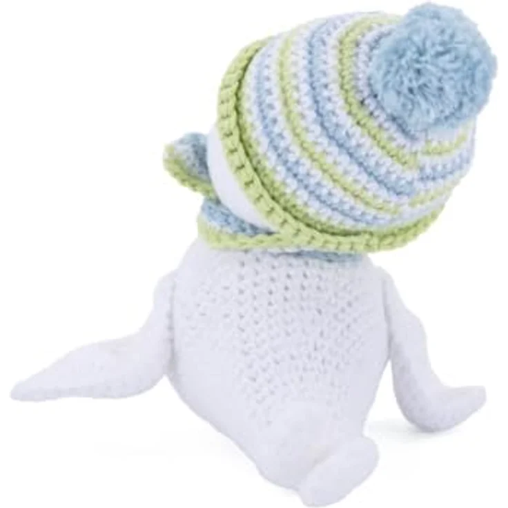 Gründl Häkelset Kuscheltier, Giraffe Gina, Esel Eddy, Robbe Robby, Tiger Timmy, 100% Baumwolle, 70 g in 3 Farben, inklusive Häkelnadel und Strickanleitung – Bild 3