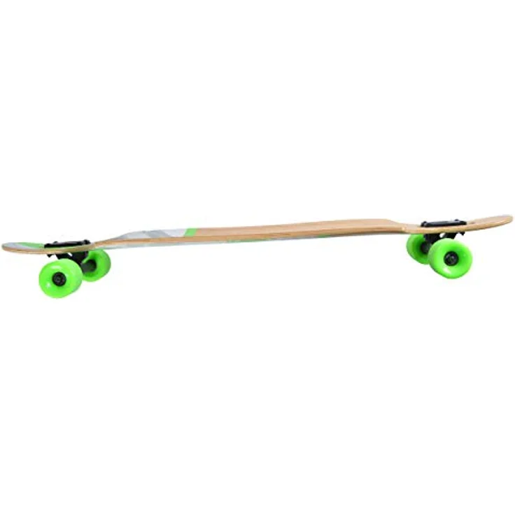 Apollo Longboard Upolu 40" Komplettboard, Drop Through Freeride Skaten Cruiser Board mit High Speed ABEC Kugellagern - Bambus Design – Bild 3