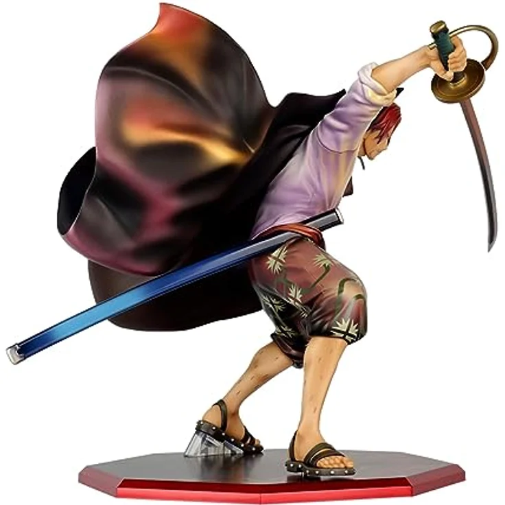 Megahouse One Piece - Red-Haired Shanks - P.O.P. PVC-Statue, 21,5 cm, Sammelfigur – Bild 3