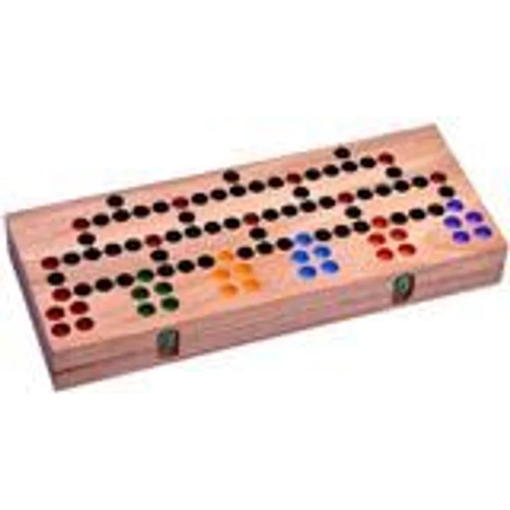 LOGOPLAY Blockade, Strategiespiel für 2 bis 6 Spieler, klappbares Spielfeld 26 x 33 cm, Stoffbeutel inklusive, aus Holz – Bild 3