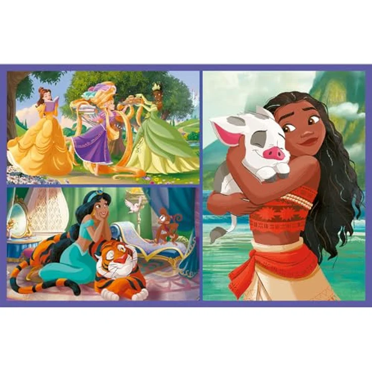 Trefl 2in1 Puzzle: Disney Princess Märchentage, 2 x 70 Teile, Set für Kinder ab 4 Jahren, leuchtende Farben und hochwertige Materialien – Bild 2