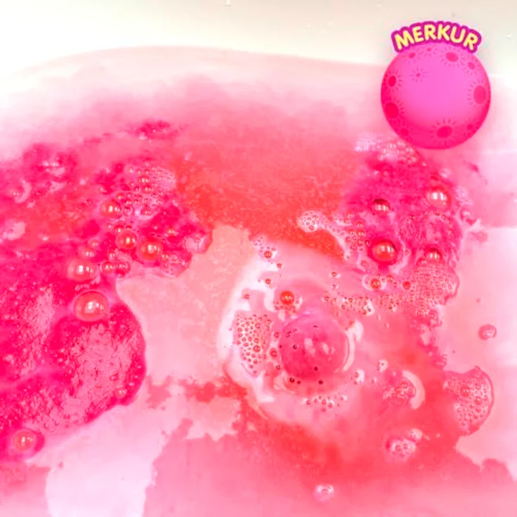 Simba Glibbi Space, 9 Badebomben inkl. Infokarten über die Planeten, Badespaß ab 3 Jahren, bunter Sprudelspaß im galaktischen Design – Bild 5