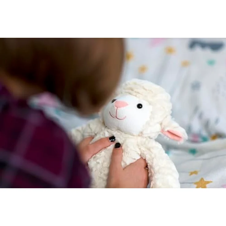 Mollis Kuscheltier - Kuschelschaf - 36 cm - Plüschtier-Schaf - Kinder-Kuscheltier - weiches Stofftier für Kinder und Babys - Flauschiges Schaf für lange Kuschelstunden - Langlebig und pflegeleicht - Einzigartiges Design - Sichere Handhabung - Perfekte Geschenkidee – Bild 2