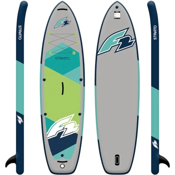 F2 SUP Board Strato 12’2” (372 cm) Grün, aufblasbares Touring Paddle Board für Anfänger & Fortgeschrittene, Komplettset – Bild 2