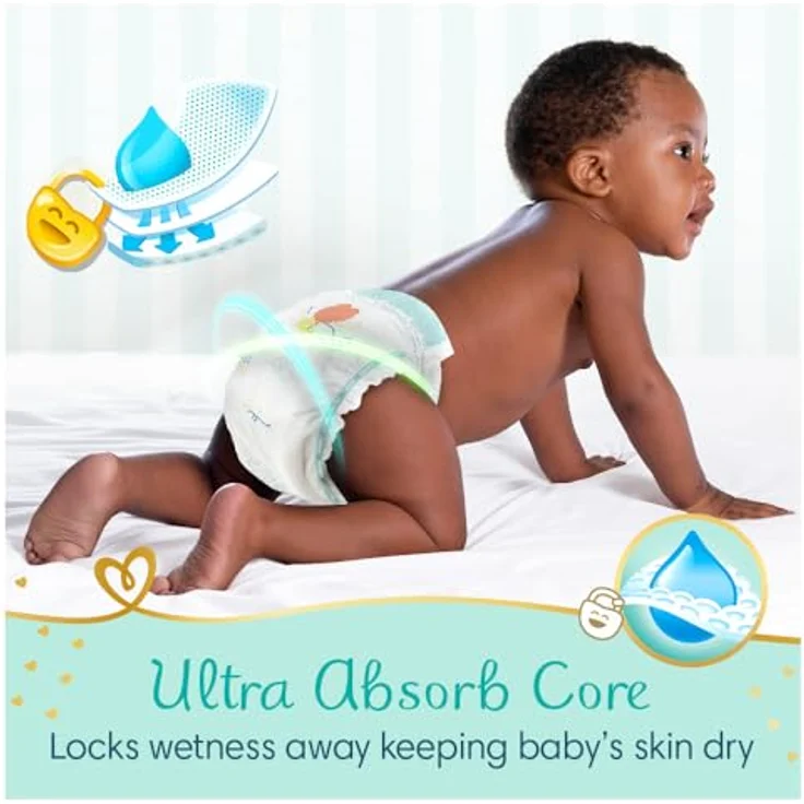 Pampers Premium Care Size 5, Einwegwindeln für Kinder 11-16 kg, 44 Stück, atmungsaktiv und mit schneller Absorption – Bild 6
