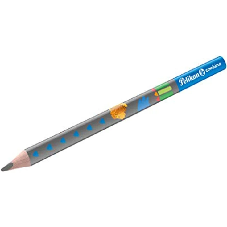 Pelikan Combino Anspitzer Starterset, 3tlg. mit Schreiblernbleistift B, Doppeldosenanspitzer und Radierer, Farbe blau – Bild 2