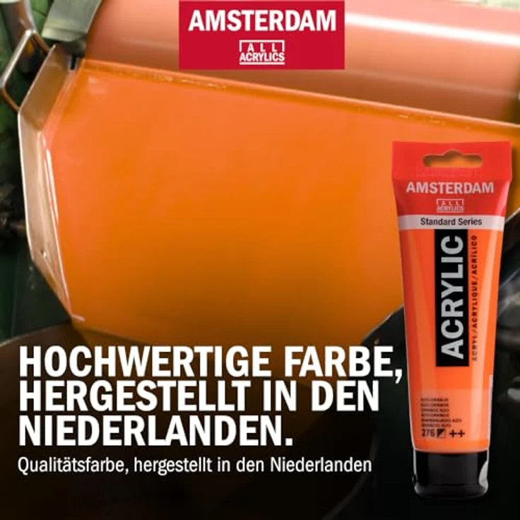 Amsterdam Standard Serie Acrylfarben Set Portrait Set, 6 x 120 ml Tuben, Mischfarben für verschiedene Hauttöne, seidenmatte Oberfläche – Bild 4