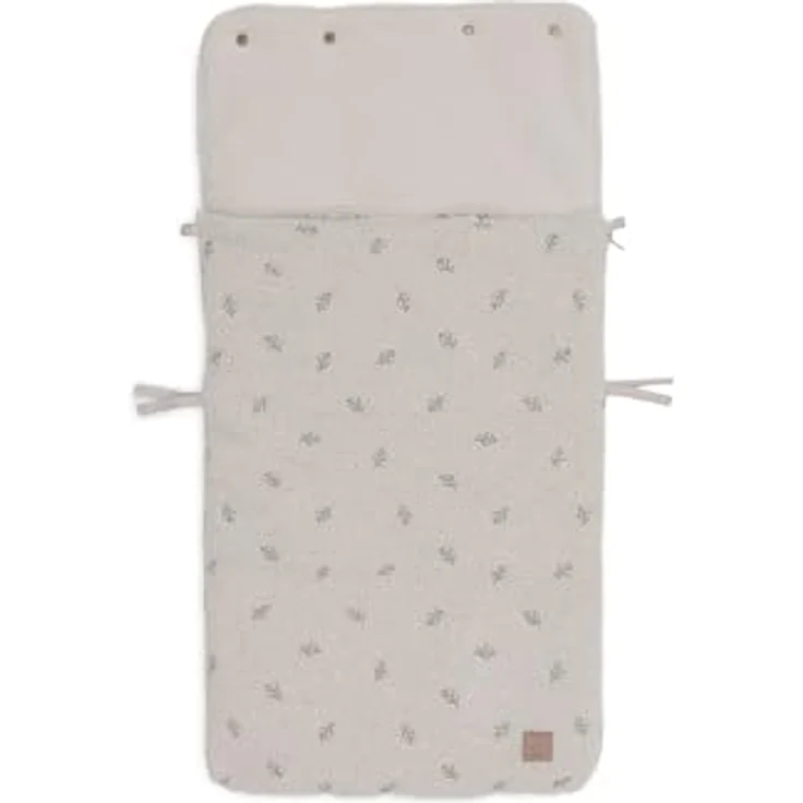 Jollein Fußsack Teddy Lovely - Teddy Stoff, für Babyschale Kinderautositz und Kinderwagen, 3-Punkt- und 5-Punkt-Gurt - Grau – Bild 5