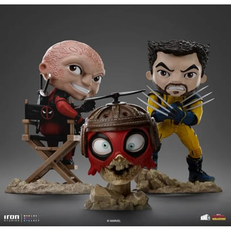 Iron Studios Deadpool Kunststatue, 1/10 Maßstab, unmaskiert, Minico Polystone-Harz, mehrfarbig, 13,7 cm – Bild 4
