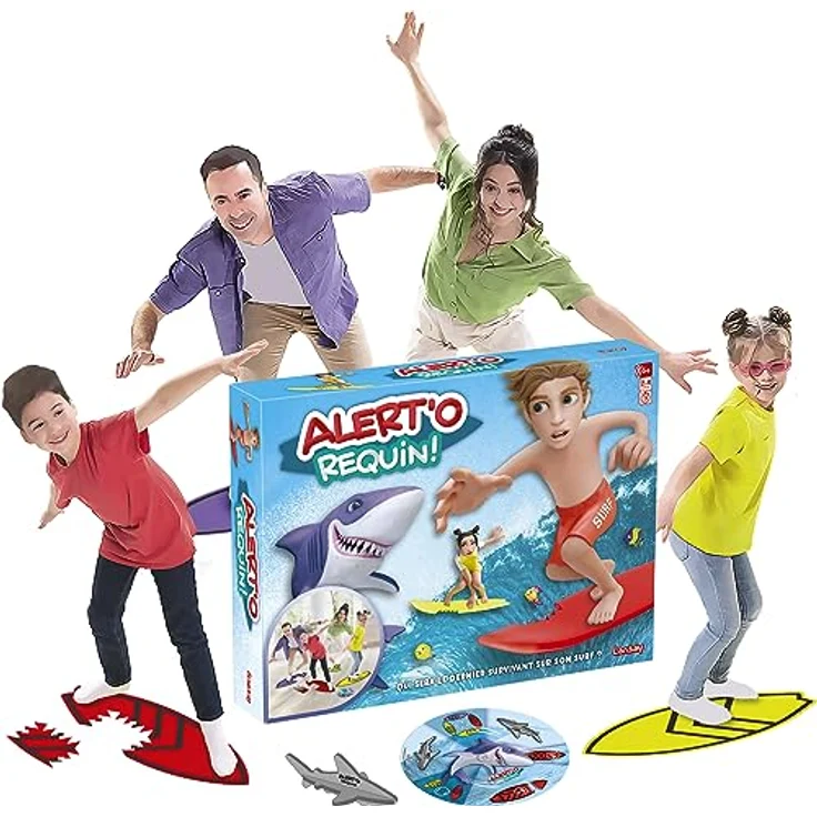 Lansay Familienspiel 75190, Dynamisches Actionspiel mit mehrfarbigen Surfbrettern, für 2 bis 4 Spieler, ab 6 Jahren – Bild 5