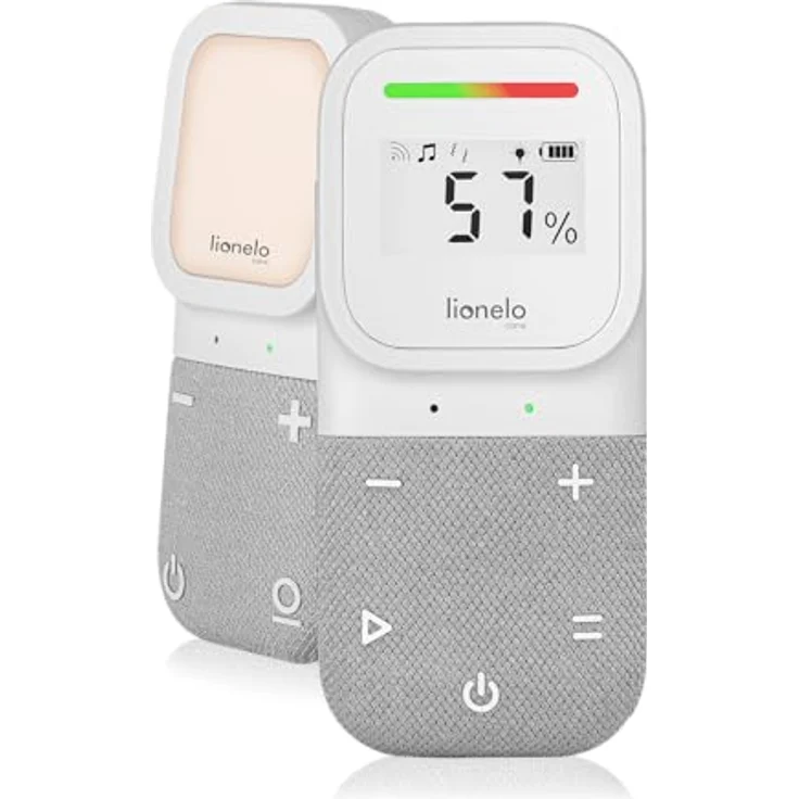 Lionelo Babyline 2.3 Audio-Babyphone mit Nachtlicht, Reichweite bis zu 400 m, LCD-Display, Gegensprechfunktion, EcoVox-Modus, Schlaflieder, Alarm und Temperaturanzeige – Bild 5