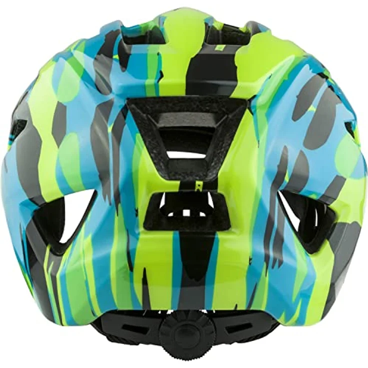 ALPINA PICO - Leichter, Optimal Klimatisierter & Bruchfester Fahrradhelm Mit Fliegennetz Für Kinder, neon-green blue gloss, 50-55 cm – Bild 3