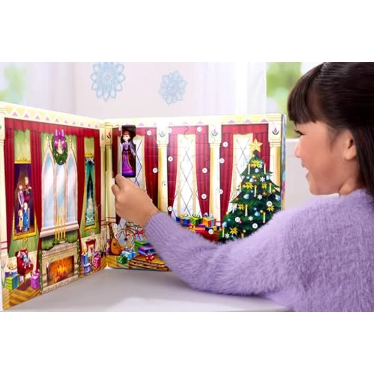 Mattel Disney Frozen Adventskalender, 24-tägige Überraschungen mit Anna, Elsa und Spielzeug, mehrfarbig – Bild 4