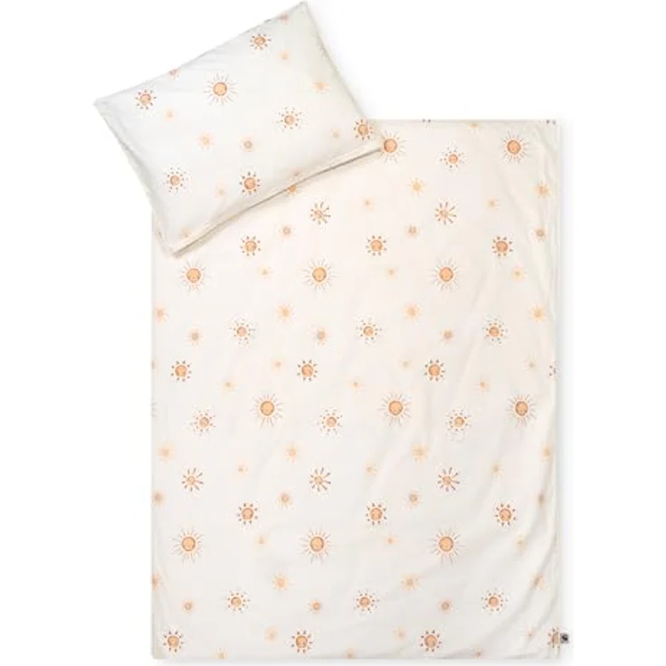 Julius Zöllner Bettwäsche Organic Sunshine, 2-teiliges Set, schadstoffgeprüft, Gr. 100x135 und 40x60 cm, hautfreundlich und atmungsaktiv – Bild 1