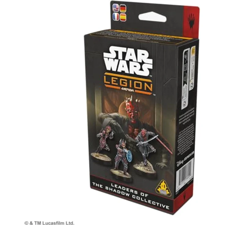 Chaosium Inc. Star Wars Legion: Leaders of the Shadow Collective - Brettspiel mit 3 detaillierten Miniaturen und Spielkarten - EN Version – Bild 3