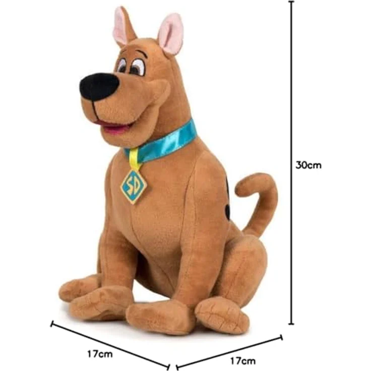 Play by Play Scooby DOO Plüsch 30 cm / 11'80'' Superweiche Qualität (Mod. 760018963), Scooby DOO mit Offenem Mund, One Size – Bild 3