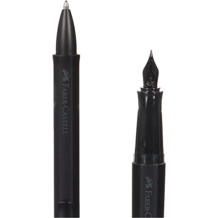 Faber-Castell Hexo Set: Füller M und Kugelschreiber schwarz matt, schwarz (matt) – Bild 6