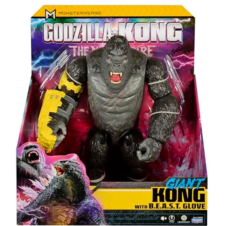 Playmates Toys Godzilla x Kong Giant Kong-Figur, 27,9 cm groß mit Gelenkpunkten und detailliertem Design – Bild 4
