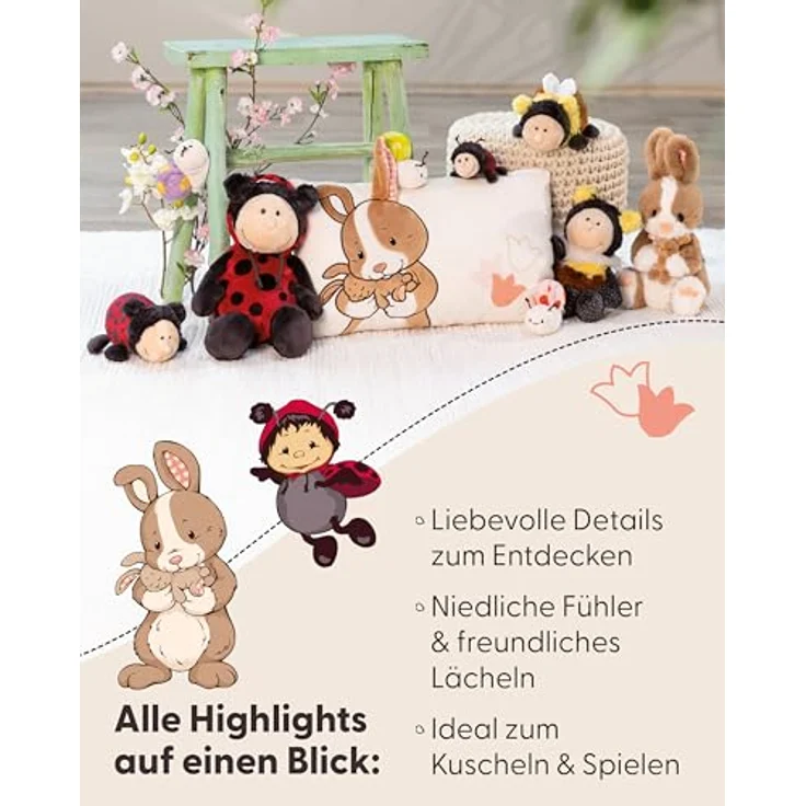 NICI Kuscheltier Hummel Beelinda 35cm, gelb - weiches Plüschtier aus recyceltem Material, ideal zum Kuscheln und Spielen, perfekt als Geschenk für Kinder & Erwachsene - 61635 – Bild 5