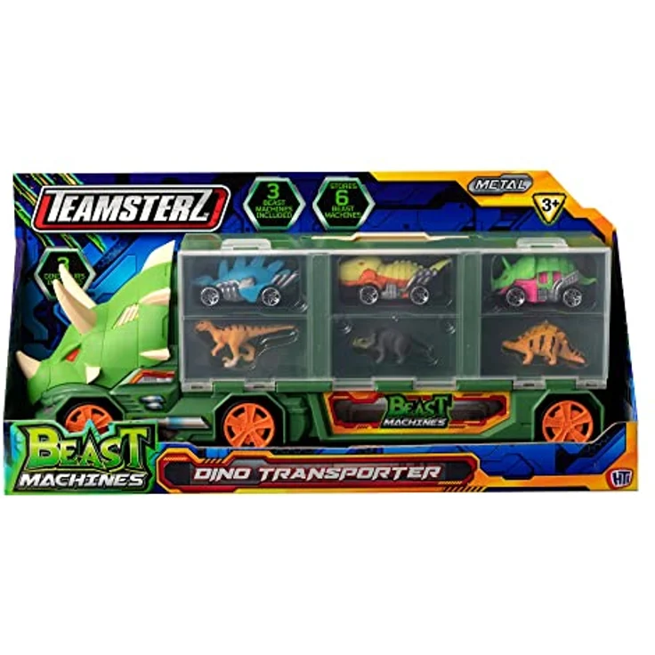 Teamsterz Beast Machines Transporter Dinosaur, Spielzeugauto für Kinder ab 3 Jahren, robust und kreatives Lernspielzeug – Bild 10