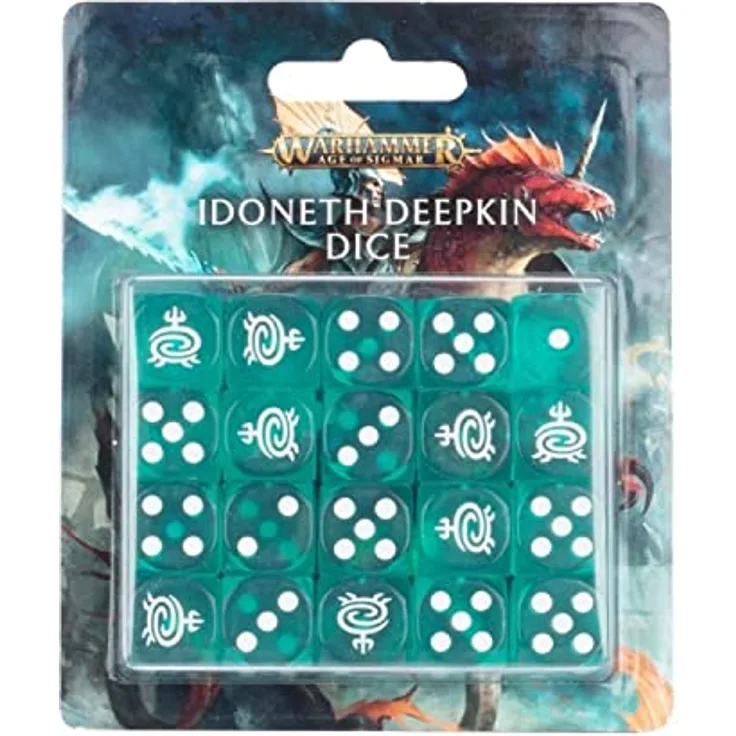 Warhammer Age of Sigmar Idoneth Deepkin Würfel-Set, Schwarz